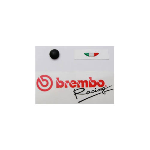 BREMBO 10 PC. STICKERS SET+RUBBER CAP FOR 15/16/19 RCS 110A26389