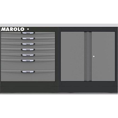 MAROLO CABINET UNIT WITH TOP IN STAINLESS STEEL 1722 805310