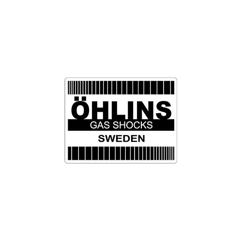 OHLINS STICKERS RETRO BLACK