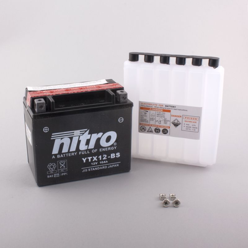 AFAM NITRO YTX12-BS AGM open with acid pack 14NTX12-BS(dimensions L:150,W:87,H:130)