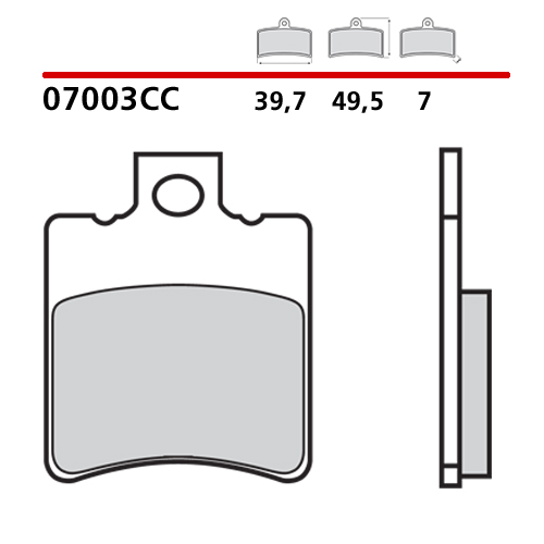 BREMBO ΤΑΚΑΚΙΑ ΦΡΕΝΩΝ CARBON CERAMIC 07003CC