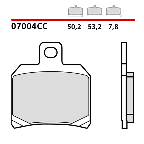 BREMBO BRAKE PADS CARBON CERAMIC 0700435