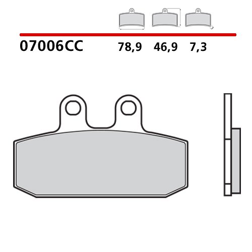 BREMBO ΤΑΚΑΚΙΑ ΦΡΕΝΩΝ CARBON CERAMIC 07006CC