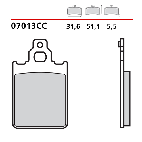 BREMBO BRAKE PADS CARBON CERAMIC 07013CC