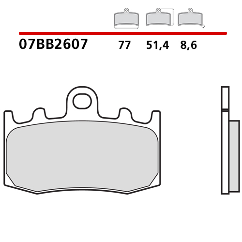 BREMBO BRAKE PADS GENUINE CARBON CERAMIC BMW  07BB2607