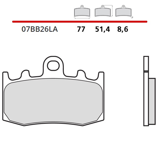 BREMBO BRAKE PADS SINTERED TOURING ROAD BMW  07BB26LA