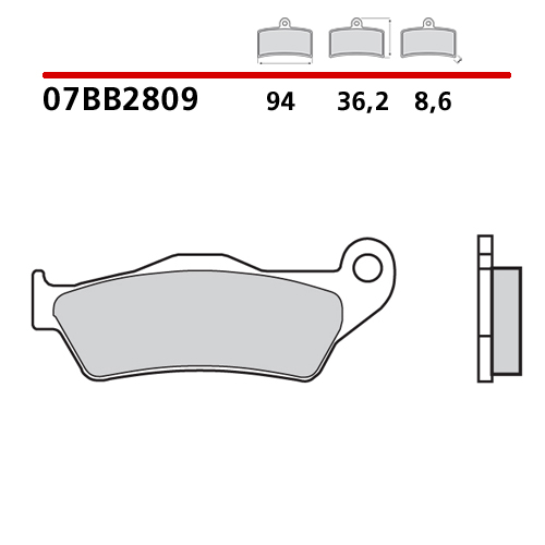BREMBO BRAKE PADS GENUINE CARBON CERAMIC 07BB2809