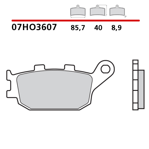 BREMBO BRAKE PADS GENUINE CARBON CERAMIC 07HO3607