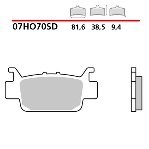 BREMBO BRAKE PADS SINTERED OFF-ROAD 07HO70SD