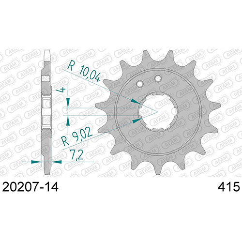 AFAM SPROCKET FRONT 415 20207-14