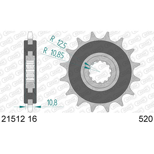 AFAM SPROCKET FRONT 520 21512OEM-16