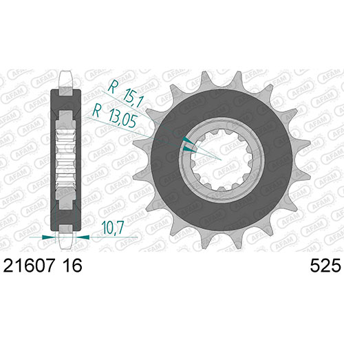 AFAM ΓΡΑΝΑΖΙ ΕΜΠΡΟΣ 525 21607OEM-16