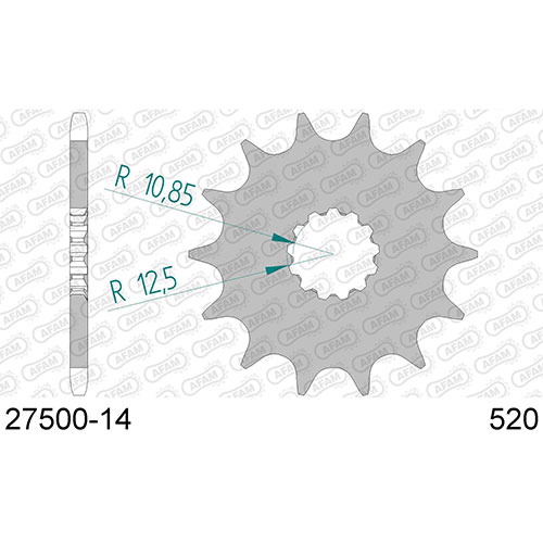 AFAM SPROCKET FRONT 520 27500-14