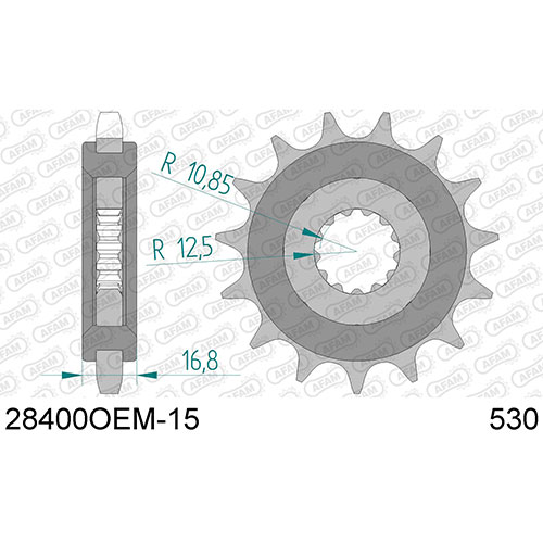 AFAM SPROCKET FRONT 530 28400OEM-15