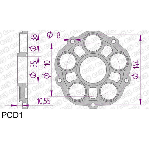 AFAM SPROCKET CARRIER DUCATI 748/916/996