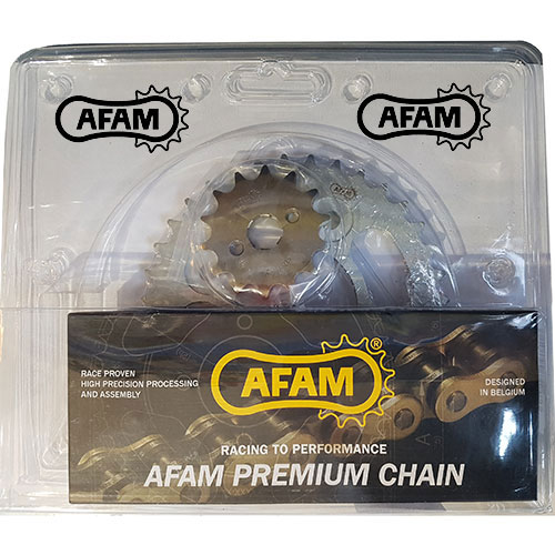 AFAM CHAIN SPROCKET KIT SYM VF 185 R1-G GOLD