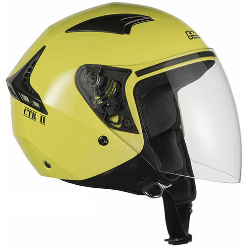 HEBO HELMET JET CTR II M-YELLOW HC2111MY