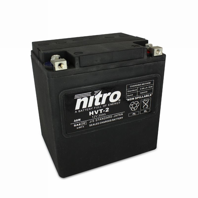 AFAM NITRO HVT 02 AGM closed Harley OE 66010-97 14HVT 02 SLA(dimensions L:169,W:131,H:174)