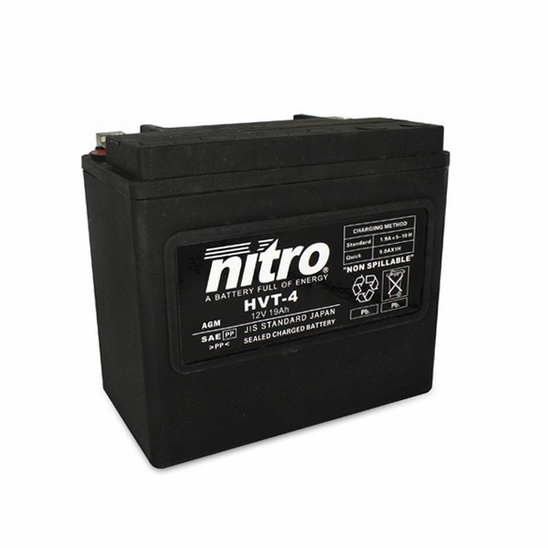 AFAM NITRO HVT 04 AGM closed Harley OE 65989-90 14HVT 04 SLA(dimensions L:173,W:98,H:154)