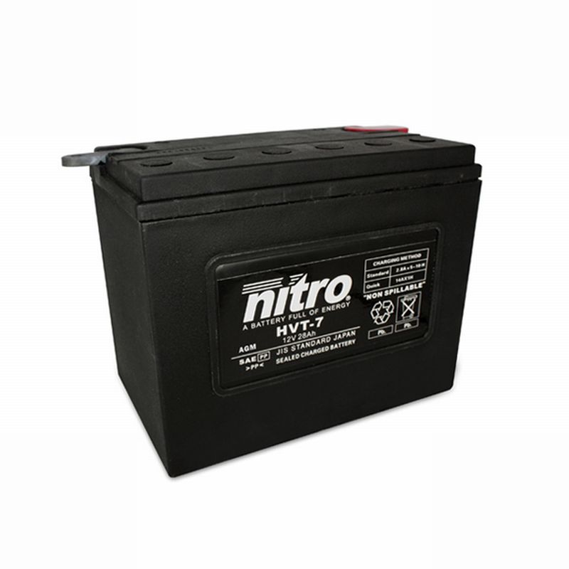 AFAM NITRO HVT 07 AGM closed Harley OE 66007-84 14HVT 07 SLA(dimensions L:203,W:130,H:165)