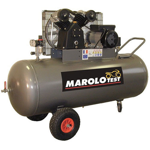 MAROLO COMPRESSOR 200 LITERS TWIN-CYLINDER IN V CAST IRON / SINGLE-PHASE (220 V) / 3 HP 801818