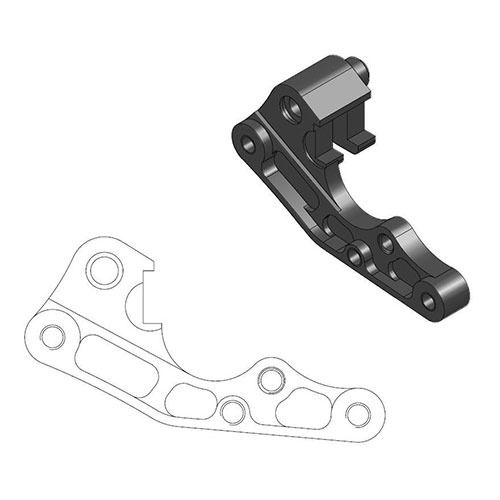 MOTO-MASTER BRAKE ADAPTER YAMAHA SM-502