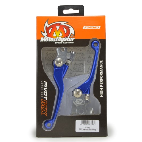 MOTO-MASTER PIVOT MX LEVER SET - BLUE FORGED : GASGAS/HUSQVARNA (BRAKTEC) 0101784