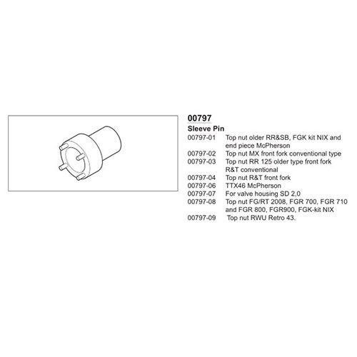 OHLINS SLEEVE PIN 00797-08