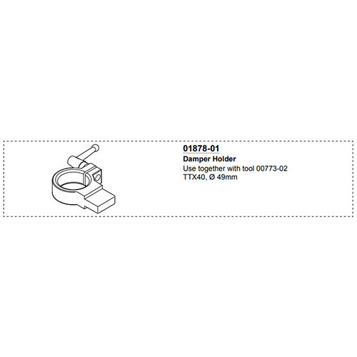 OHLINS SHOCK ABSORBER MOUNT TTX40 01878-01