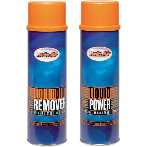 TWIN AIR LIQUID POWER SPRAY + LIQUID DIRT REMOVER SPRAY PAK (2X500ML) 159007