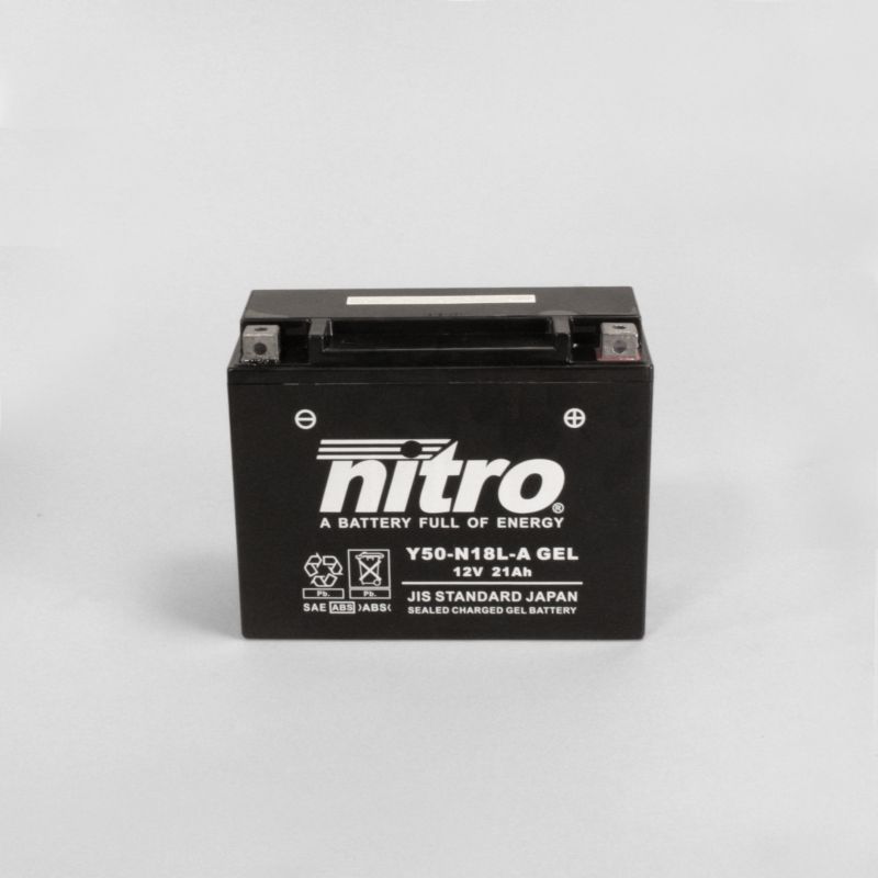 AFAM NITRO Y50-N18L-A GEL AGM κλειστού τύπου 14N50-N18L-A SLA(διαστάσεις Μ:205,Π:90,Υ:162)