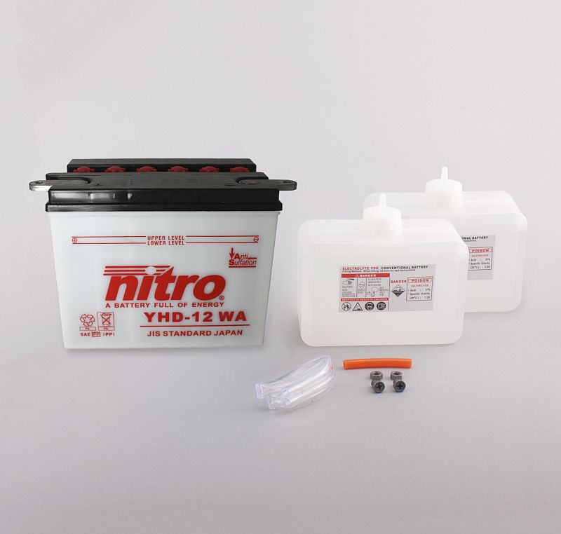 AFAM NITRO YHD-12 open with acid pack 14NHD-12 WA(dimensions L:206,W:133,H:165)