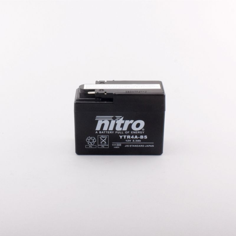 AFAM NITRO YTR4A-BS AGM κλειστού τύπου (περιλαμβάνεται δοχείο ηλεκτρολύτη) 14NTR4A-BS(διαστάσεις Μ:114,Π:49,Υ:86)