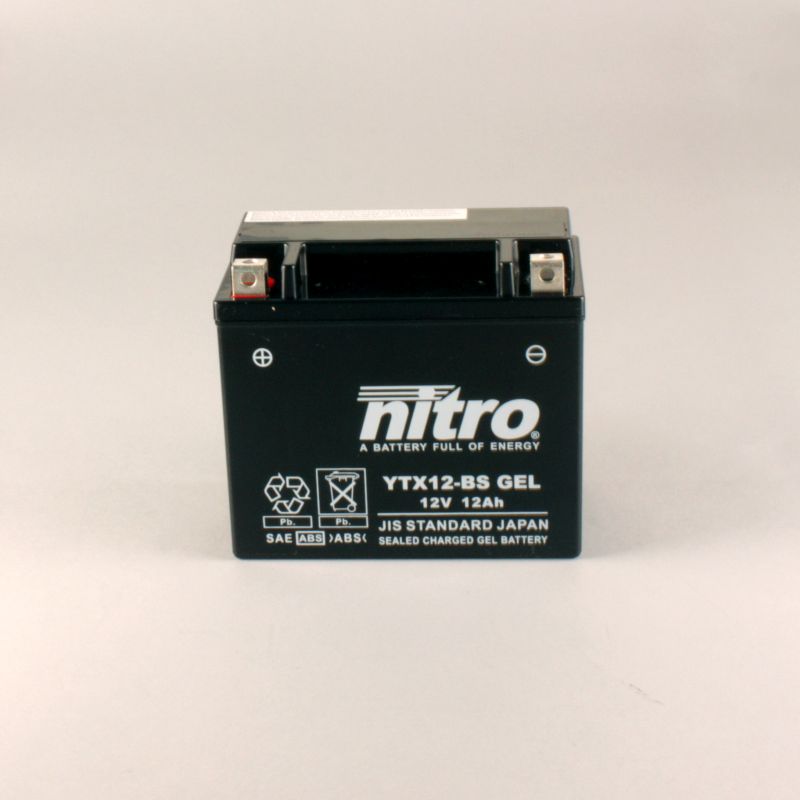 AFAM NITRO YTX12-BS GEL AGM closed 14NTX12 SLA(dimensions L:150,W:87,H:130)