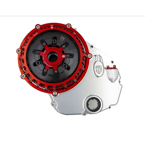STM DRY CONVERSION KIT DUCATI HYPERMOTARD 950 SLIPPER CLUTCH WITH 48D BASKET PLATE SET AND CNC CRANKCASE COVER  KTT-1700